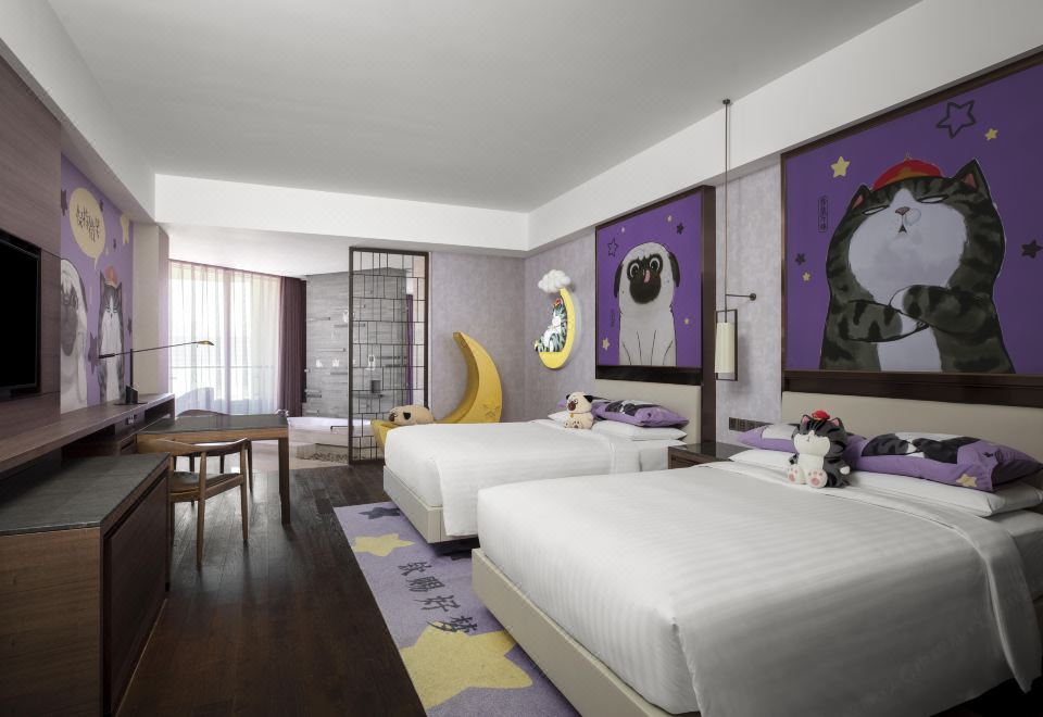 吾皇万睡主题阳台双床客房