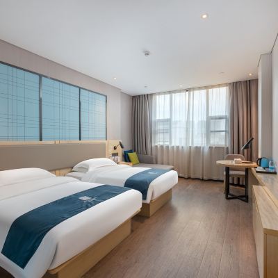 商務雙床房（舒適好眠床墊+坐窩沙發+宜享靜謐空間） 宜尚酒店（廣州長隆板橋地鐵站店）優惠