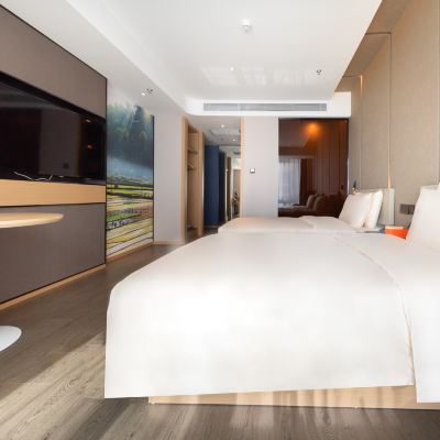 高級雙床房（普蘭特床墊+電視投屏+THANKYOU洗護沐） 昆明政務中心春融街亞朵飯店優惠