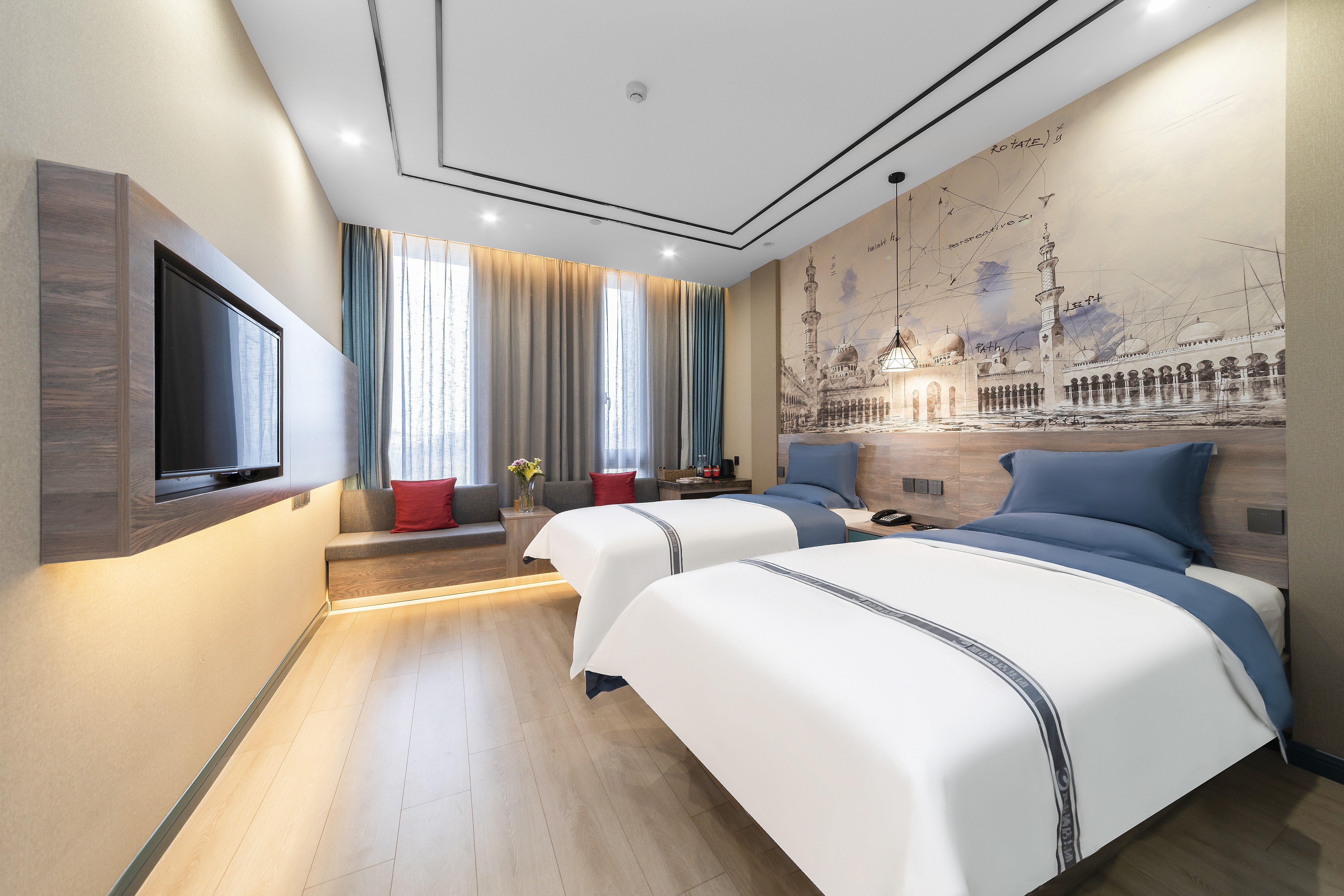 花园尊享双床房