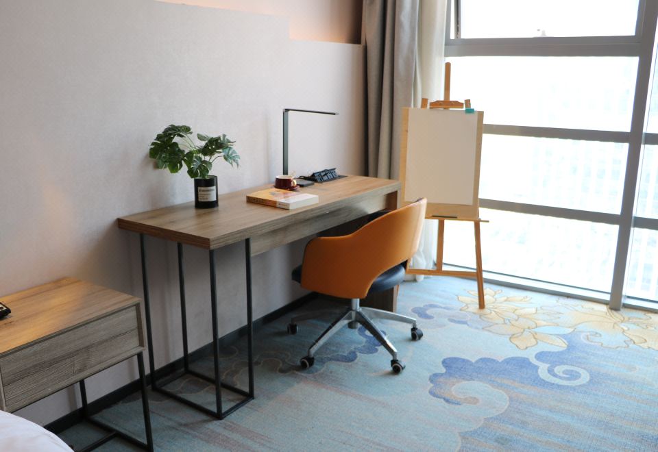 Dreamy Breeze City-View Double Bed Room With Smart Voice Control And Velvet Head Pillow