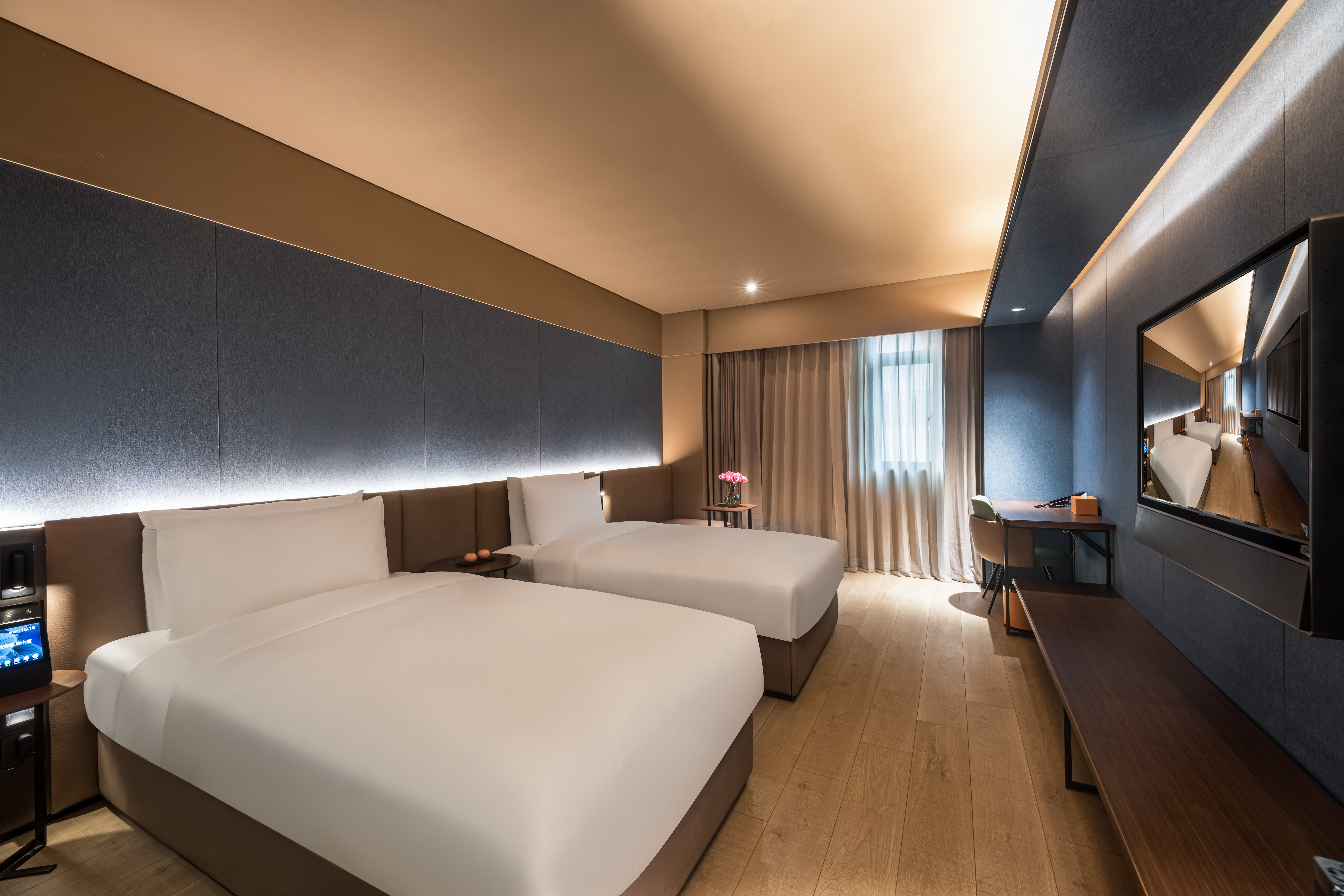 双床房（智能客控+KINGKOIL床垫+迷你冰箱）