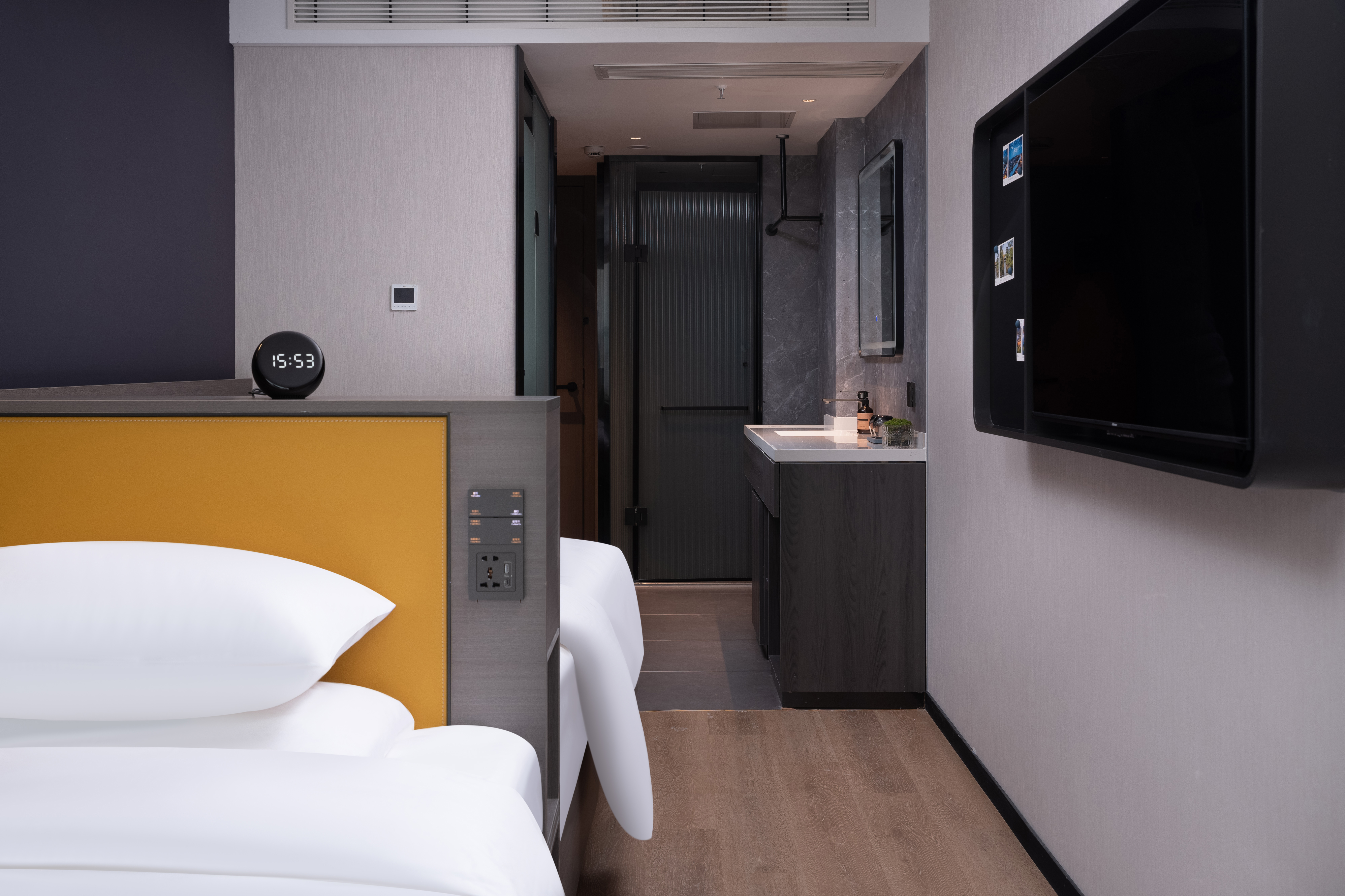 西子云端·城心静谧双床房（高清投屏电视+零压床垫+乳胶枕头+小型盆景）