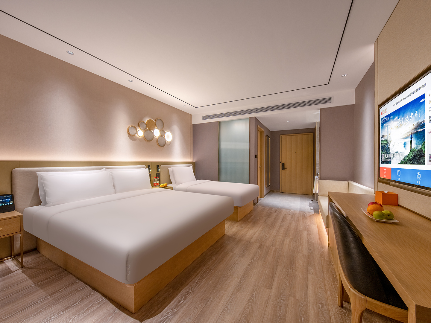 月若流金家庭房【小冰箱+電視投屏】