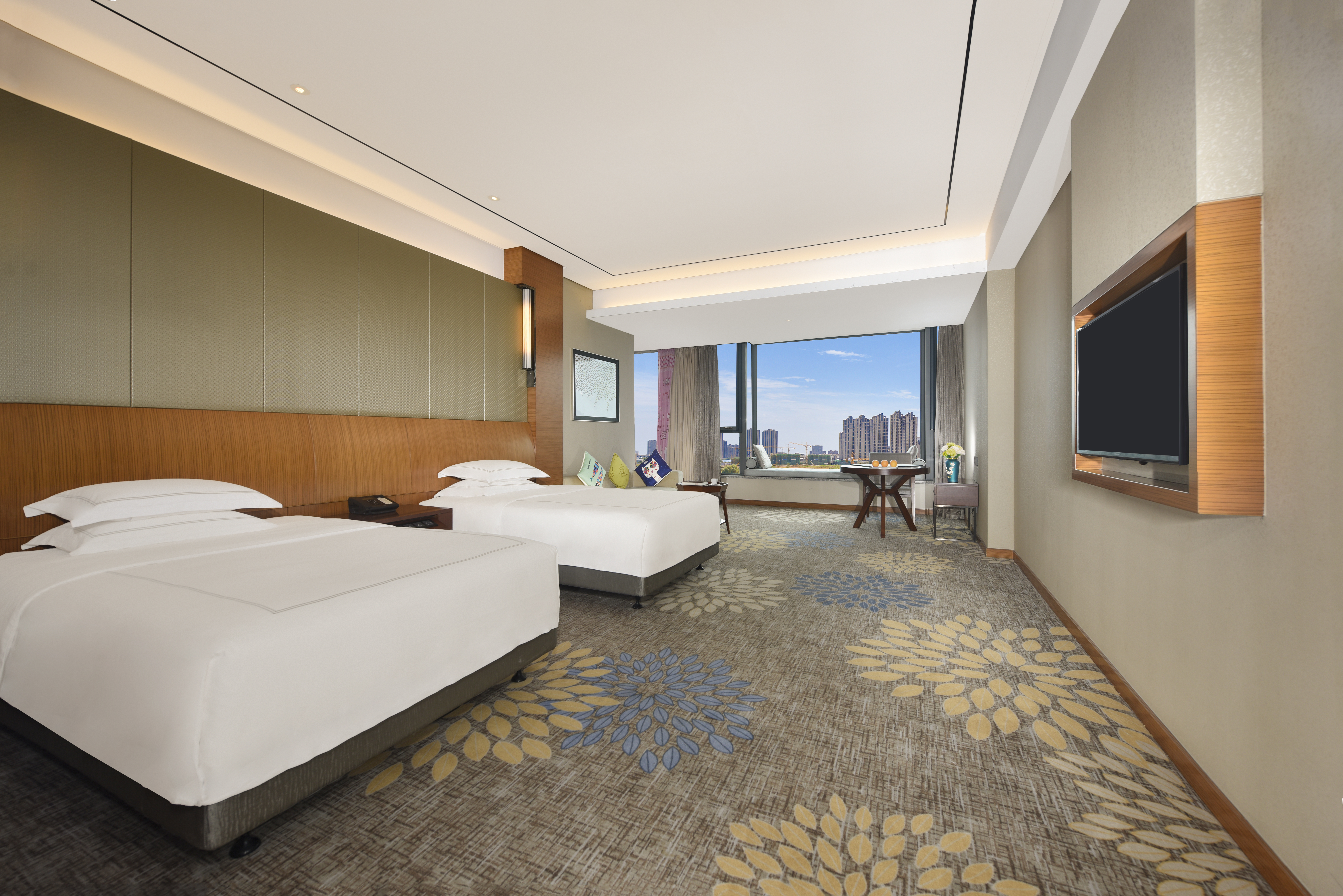 行政园景双床房