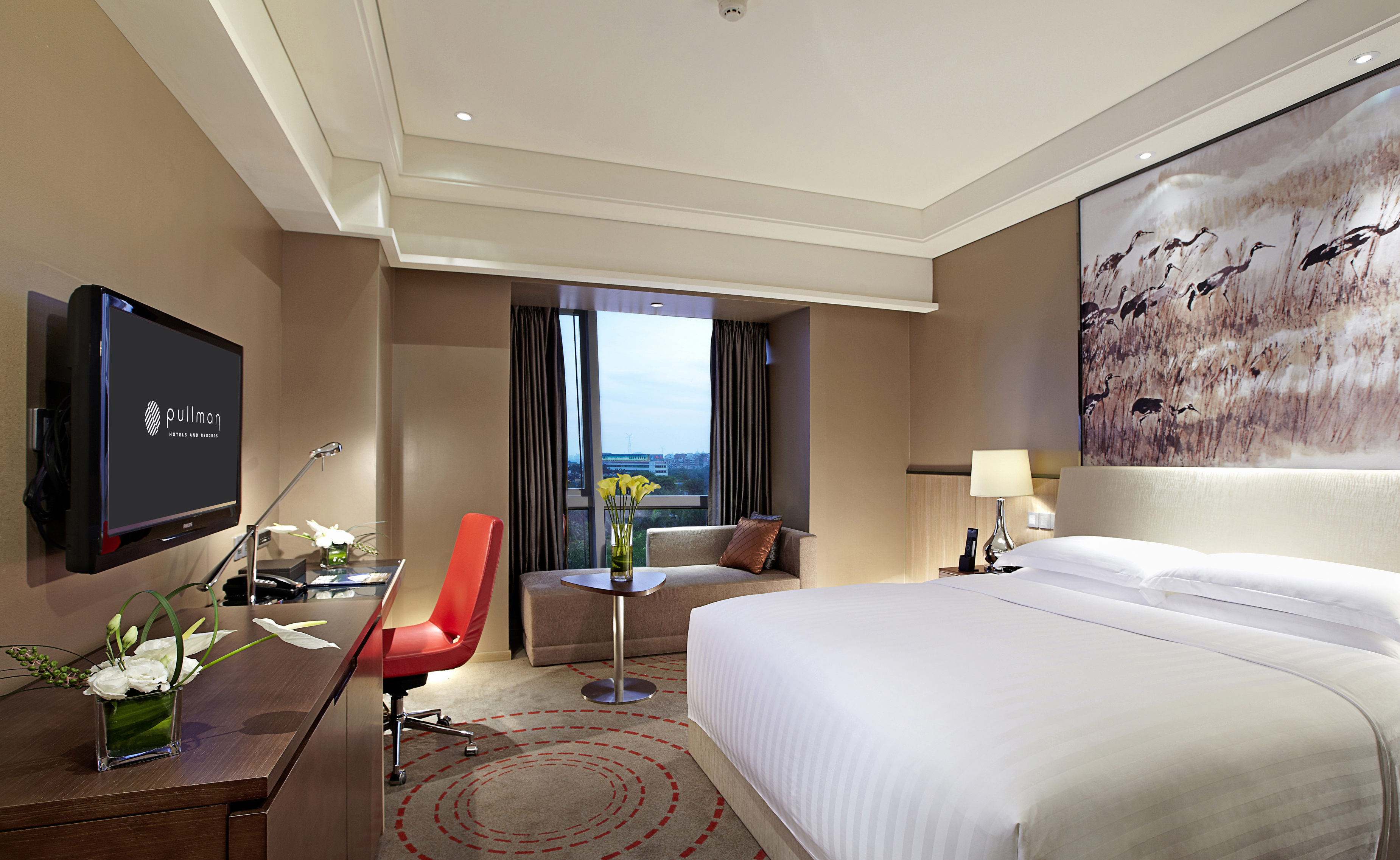 高级园景大床房