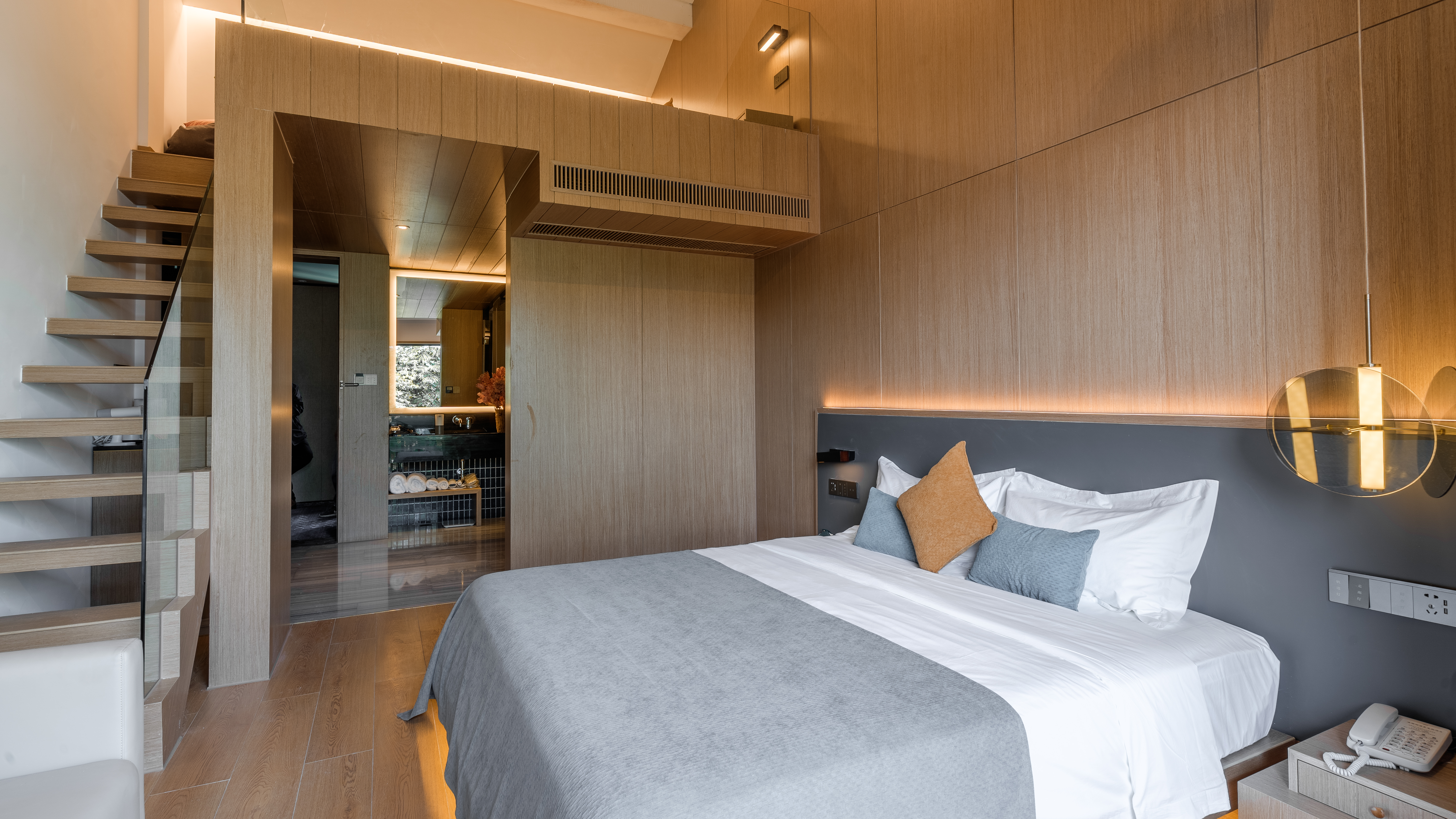 玉带河景LOFT家庭套房