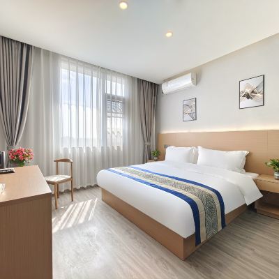 輕奢大床房（零壓床墊+新風系統+飯店公區提供自助洗衣機+舒適好眠） 鉑瑞·餘舍飯店（成都天府國際機場店）優惠