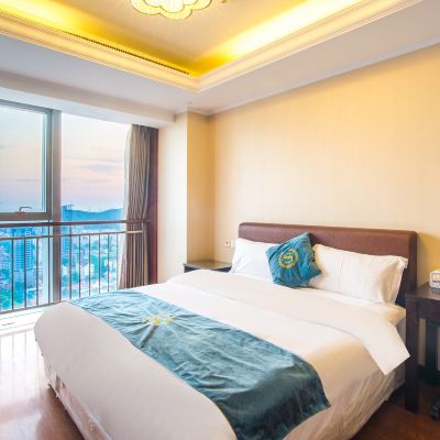 觀海陽光雙臥套房（冰箱+洗衣機） 汐悅飯店公寓（青島五四廣場店）優惠