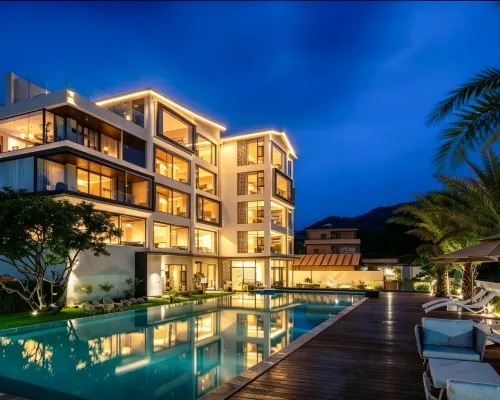 Longmen Nankunshan · Yiyezhiqiu Wenquan Stream-Tracing Vacation Apartment Hotel di Longmen County