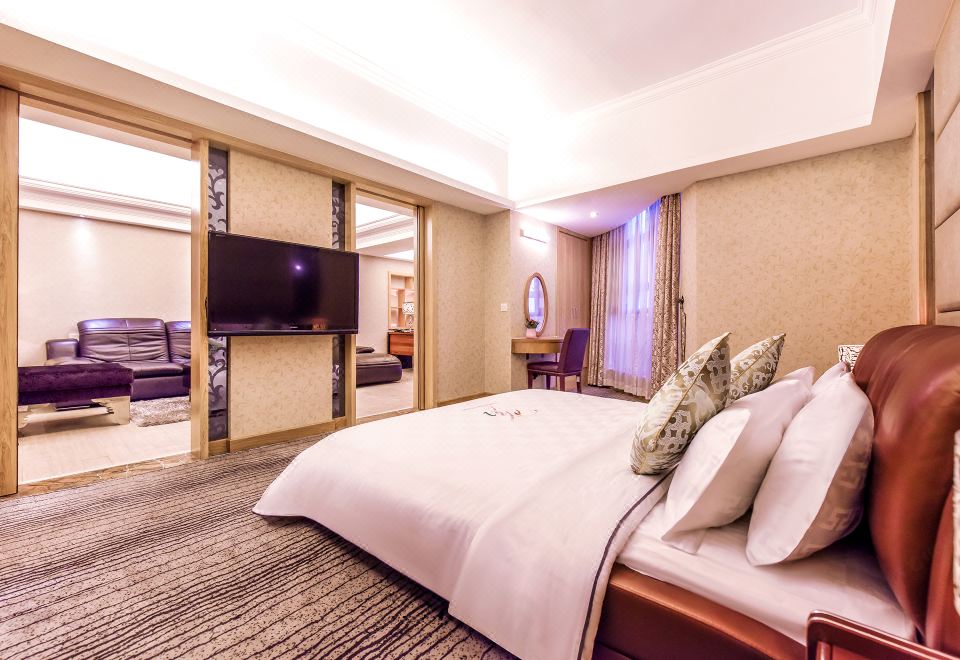 豪华多功能套房「零压床垫-高定床品-小冰箱-亲肤洗浴」