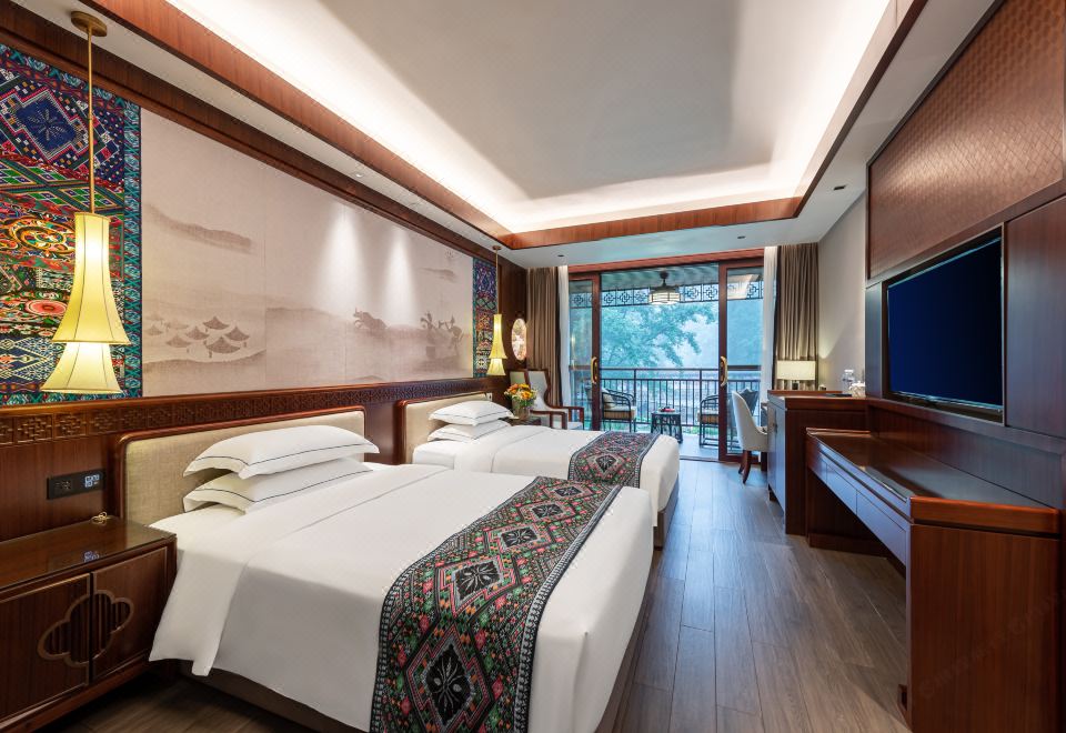 Mountain Fanjing Qixi Resort Guestroom - Double Occupancy, Courtyard-View (Floor Heating)