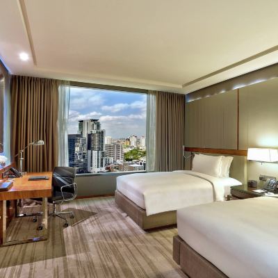 豪華雙床房 禁菸 曼谷素坤逸希爾頓飯店優惠