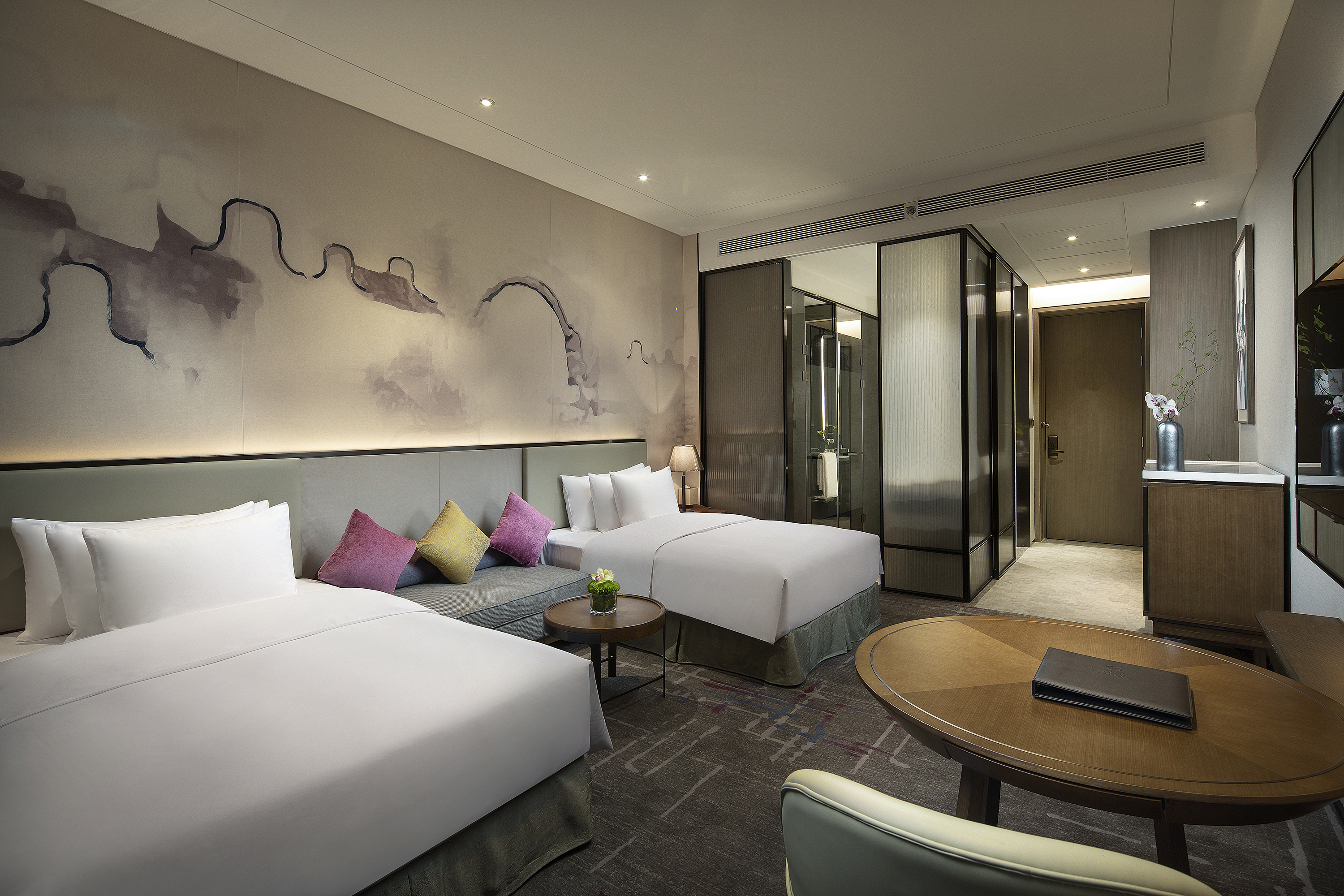 Blossom House Huadu Guangzhou雪凌豪華城景雙床房