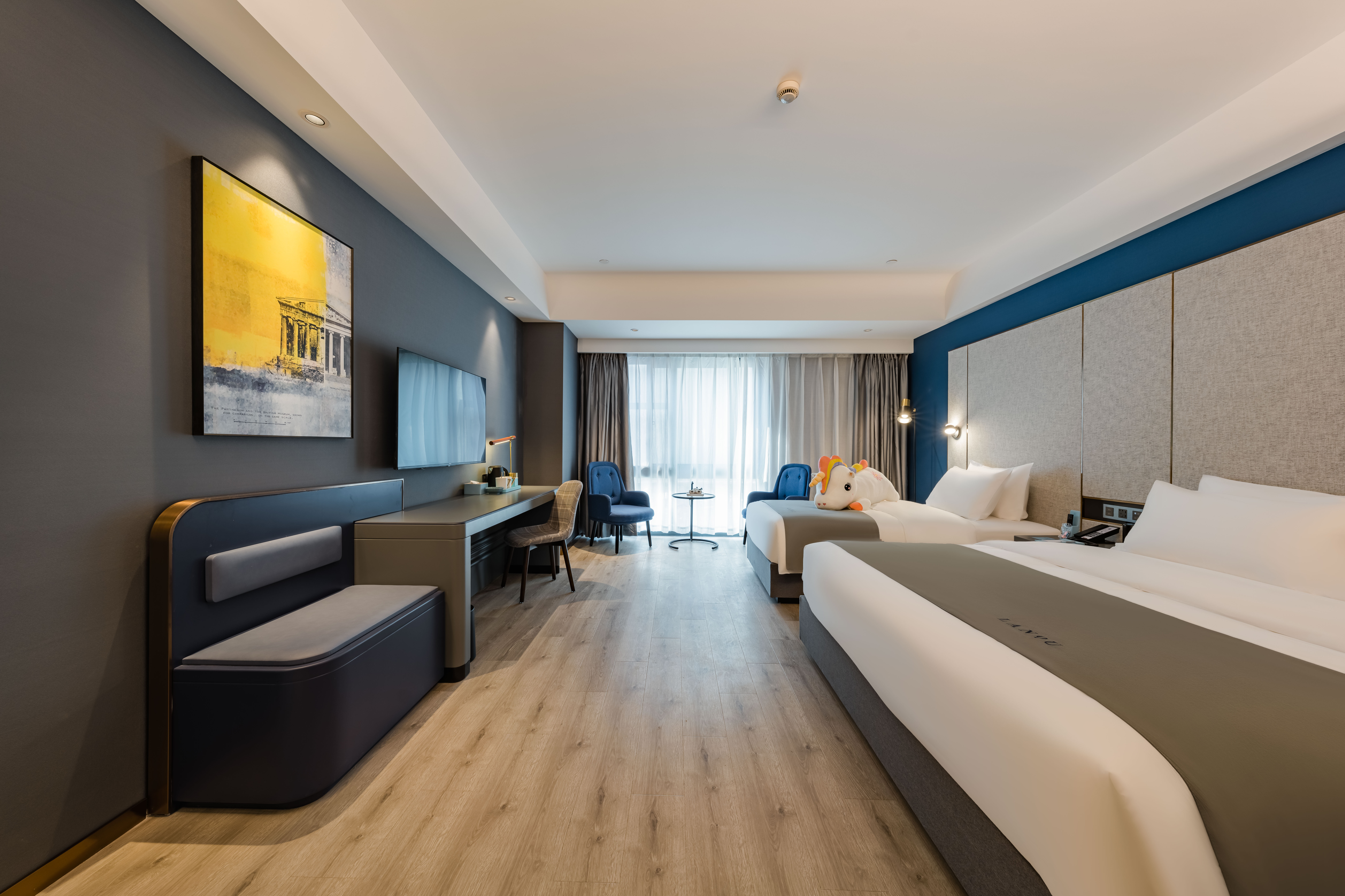 家庭亲子双床房（金可儿睡眠床垫+全屋智控+冰箱）