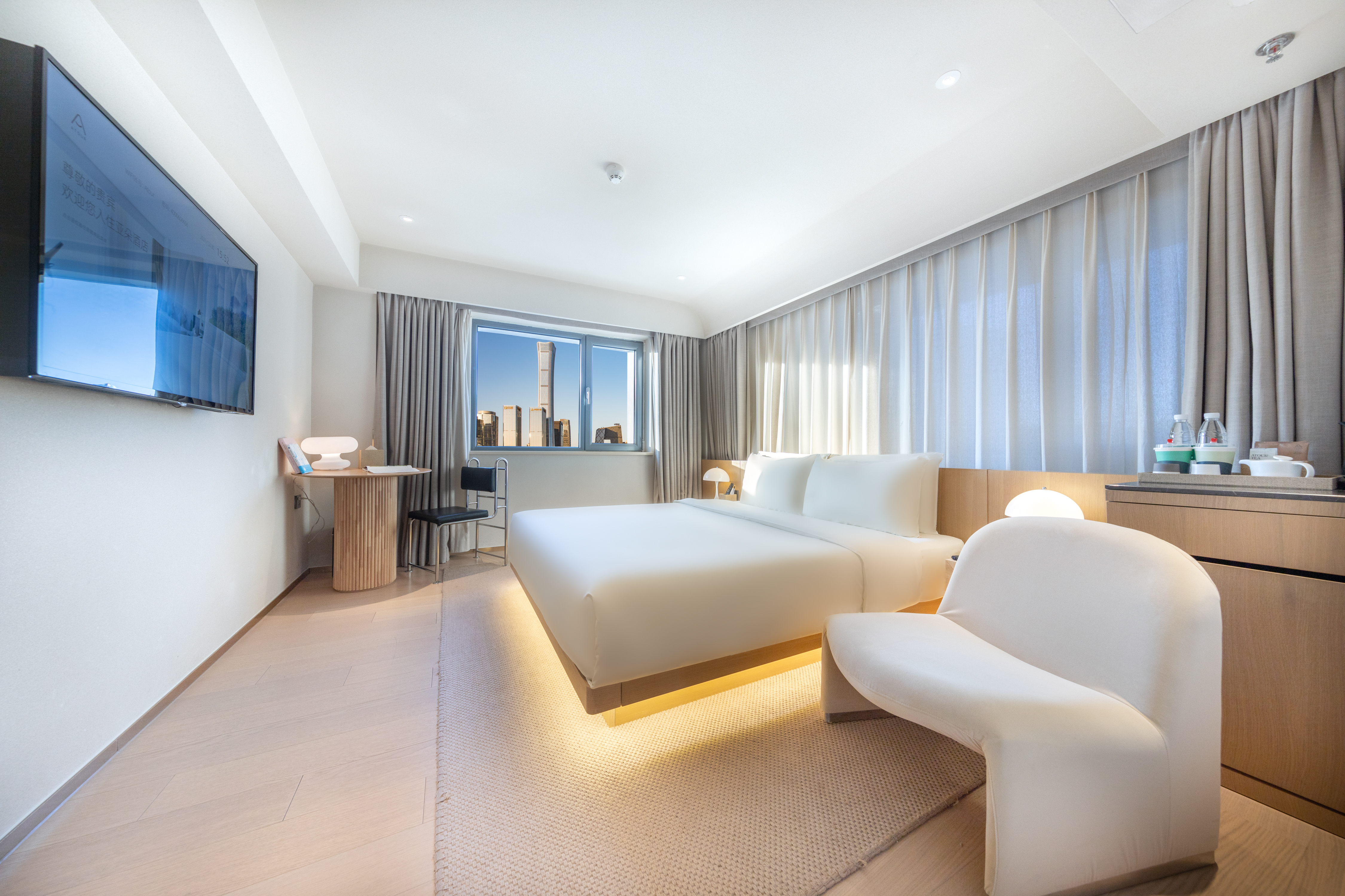 几木城景大床房（深睡枕PRO+手机投屏+小冰箱）