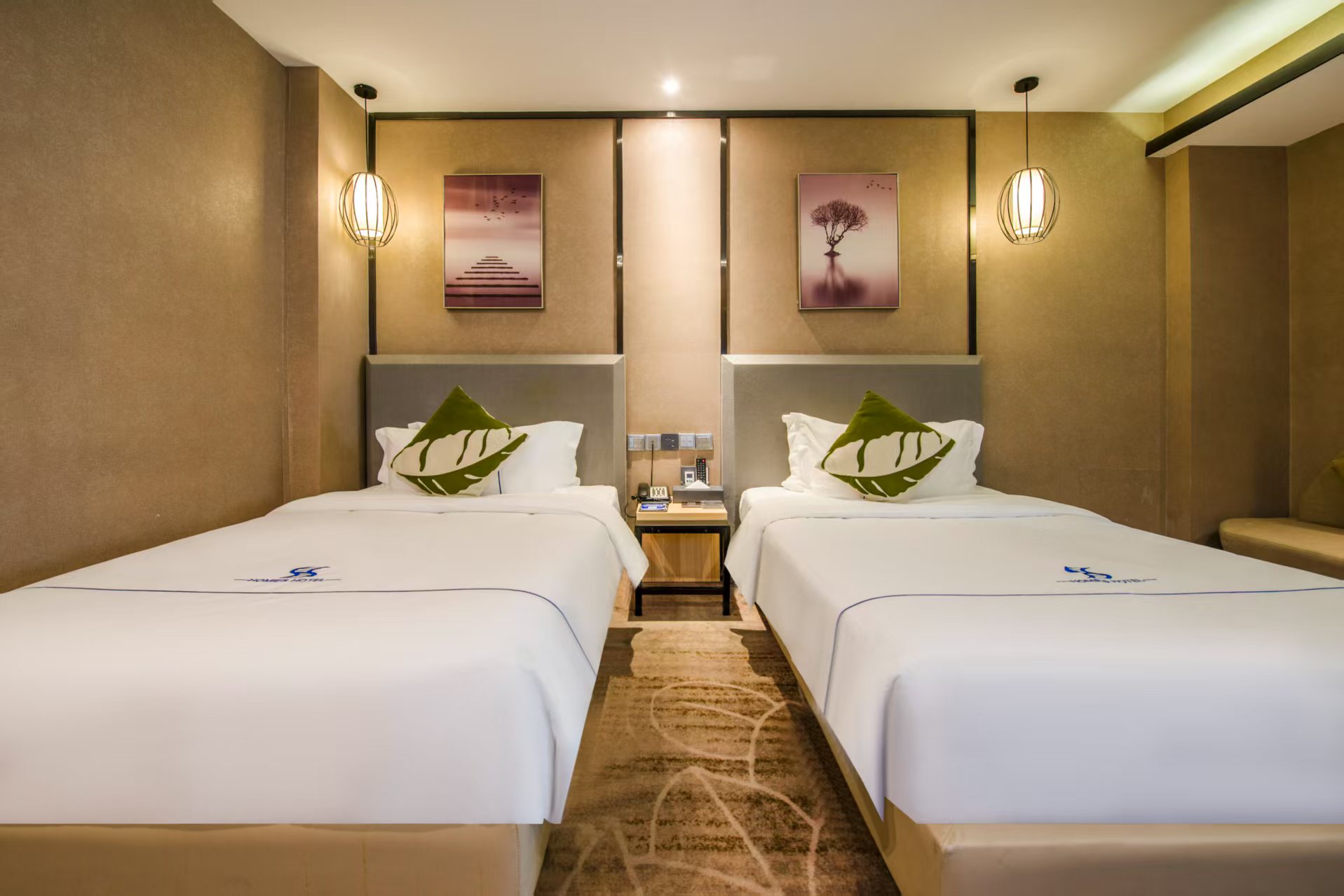 精英商務雙床房『高清電視+獨立辦公桌』