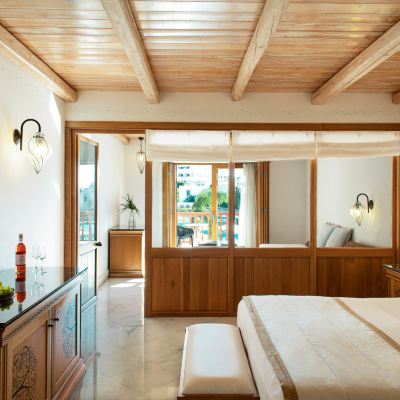 Family Bungalow Side Sea View Mitsis Blue Domes Resort & Spa Promo Code