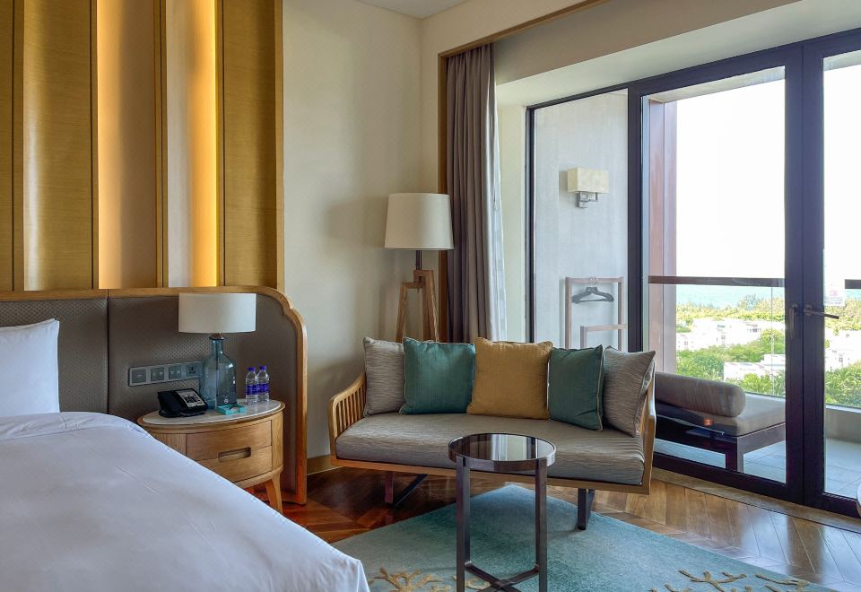 高级园景双床房