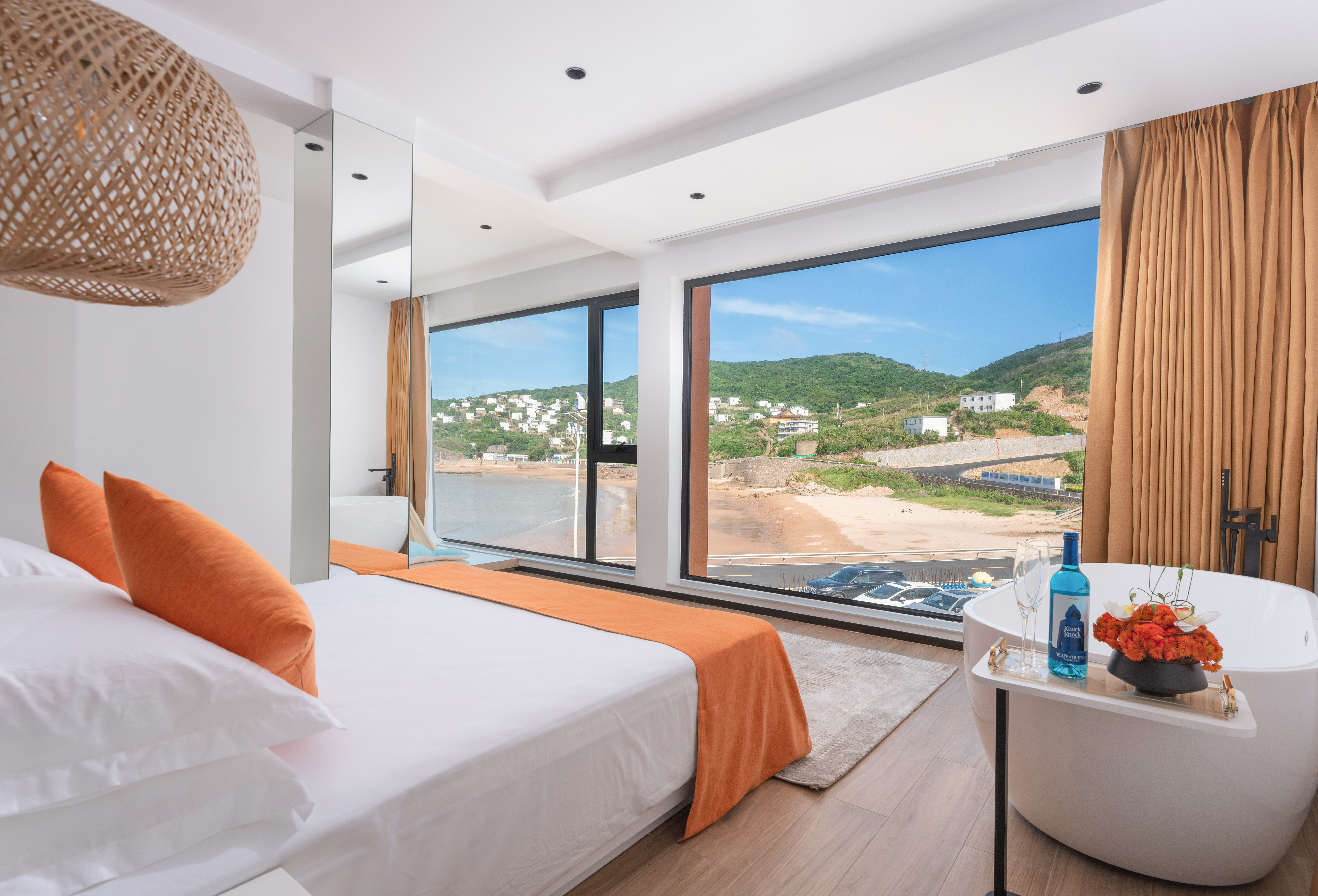 Shengsi qing yu jing house安康鱼·海景投影浴缸亲子大床房