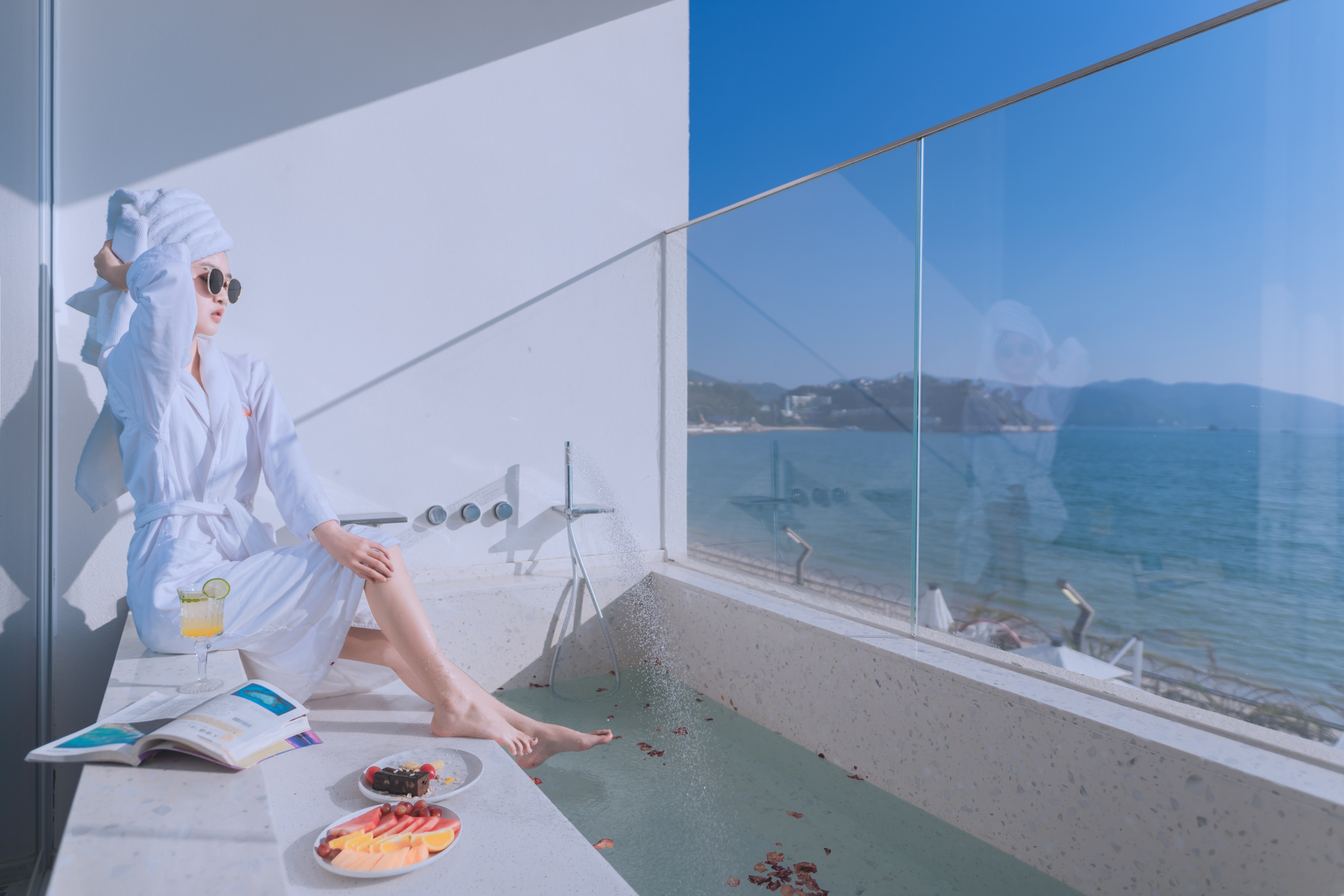 候潮·海景阳台泡池大床房（海景视野无敌+投影+冰箱）