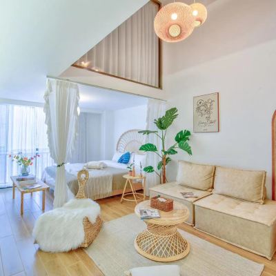 靜謐loft兩室三床巨幕影院套房（4K投影&開放式廚房） 素可泰民宿（珠海拱北口岸店）優惠