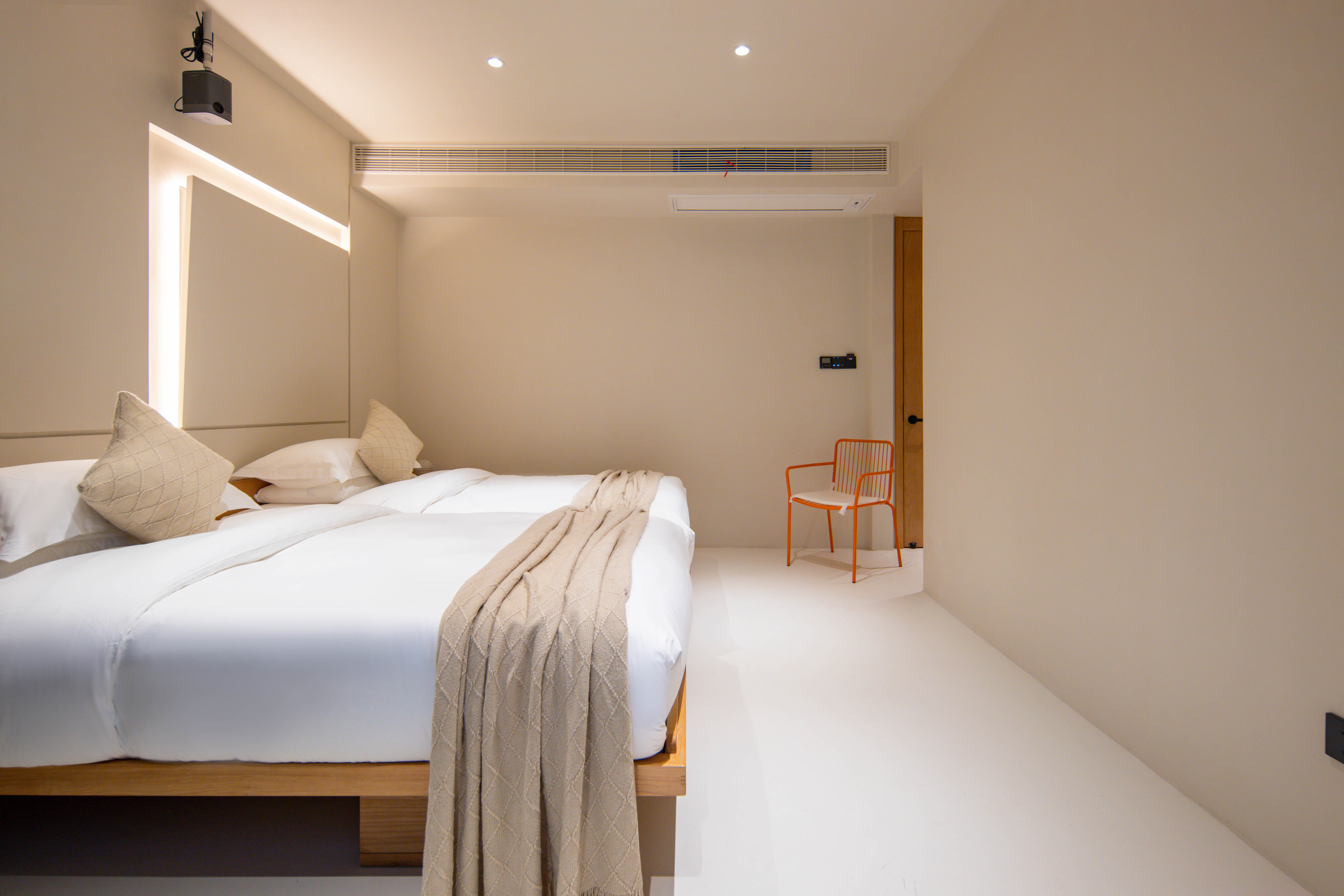 闻雨·露台双床房+巨幕投影+休憩茶桌+全屋智能客控