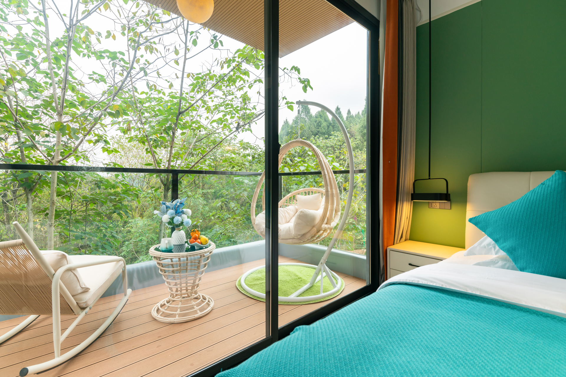 彩蝶·尊享阳台房（空调-网红打卡-独立阳台景观- 棋牌娱乐）