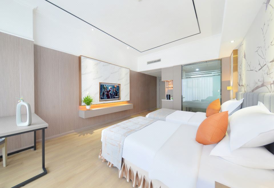 月光行政雙床房（全屋語音客控+簡約輕奢風）