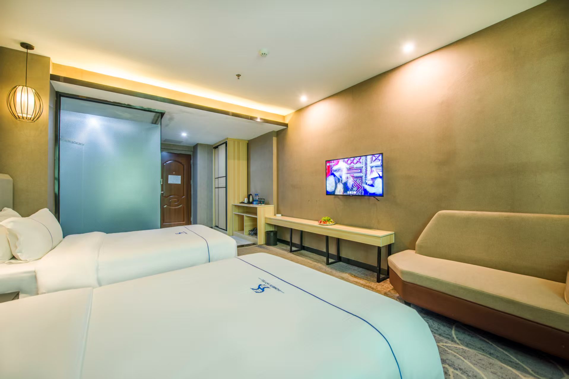 溫馨舒適雙床房『靜謐睡眠+遮光窗簾』