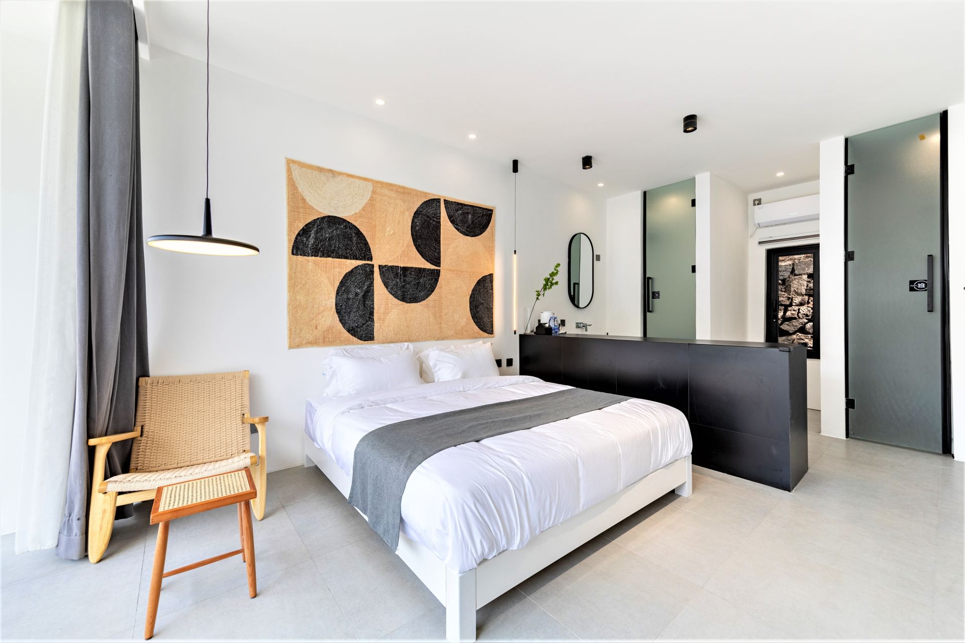 Great Wall View Pool Private Hot Spring Four-Bedroom Courtyard Jojo