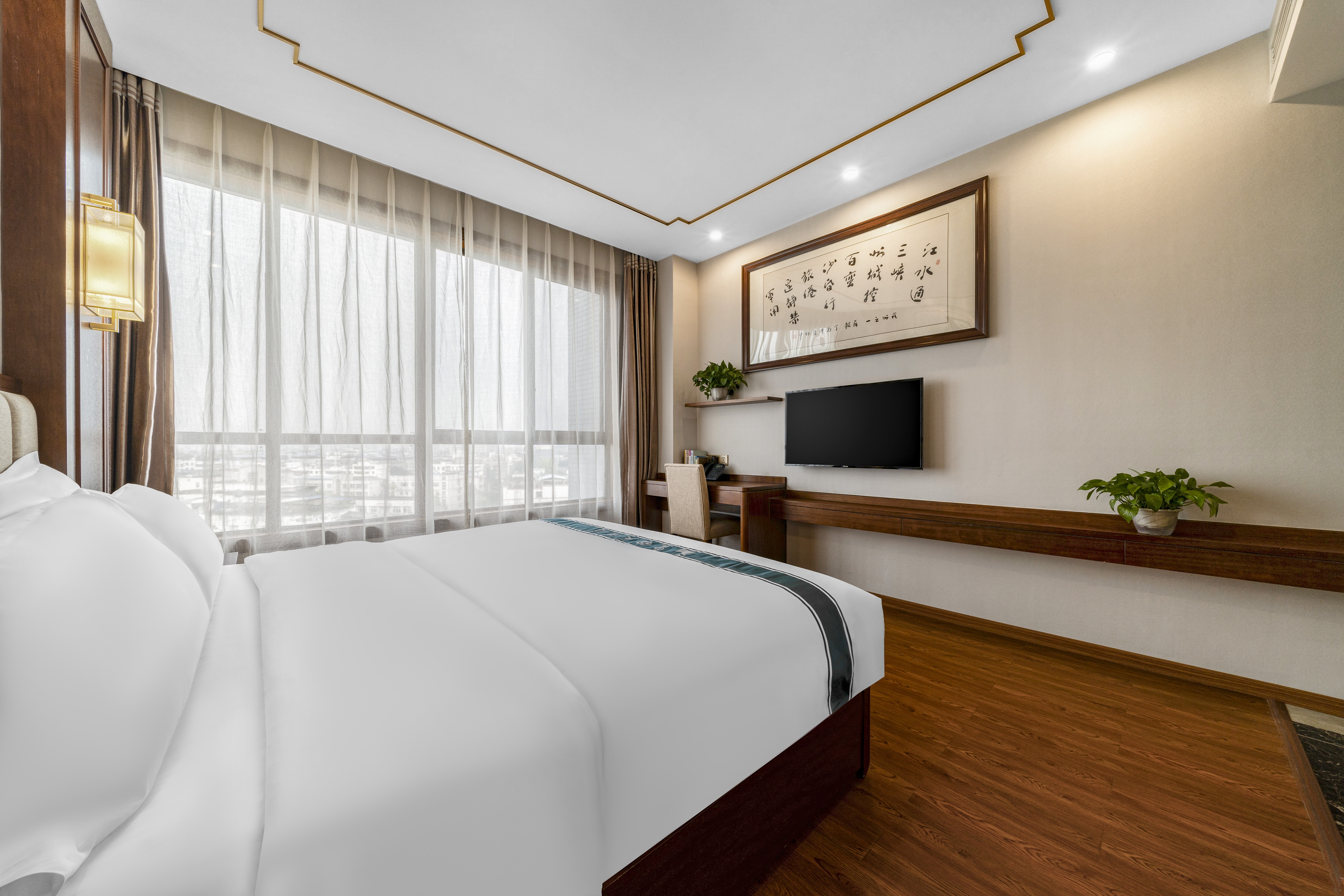 Meishan Huangming Hotel (Sansuxuan Branch) Guestroom (Double bed)