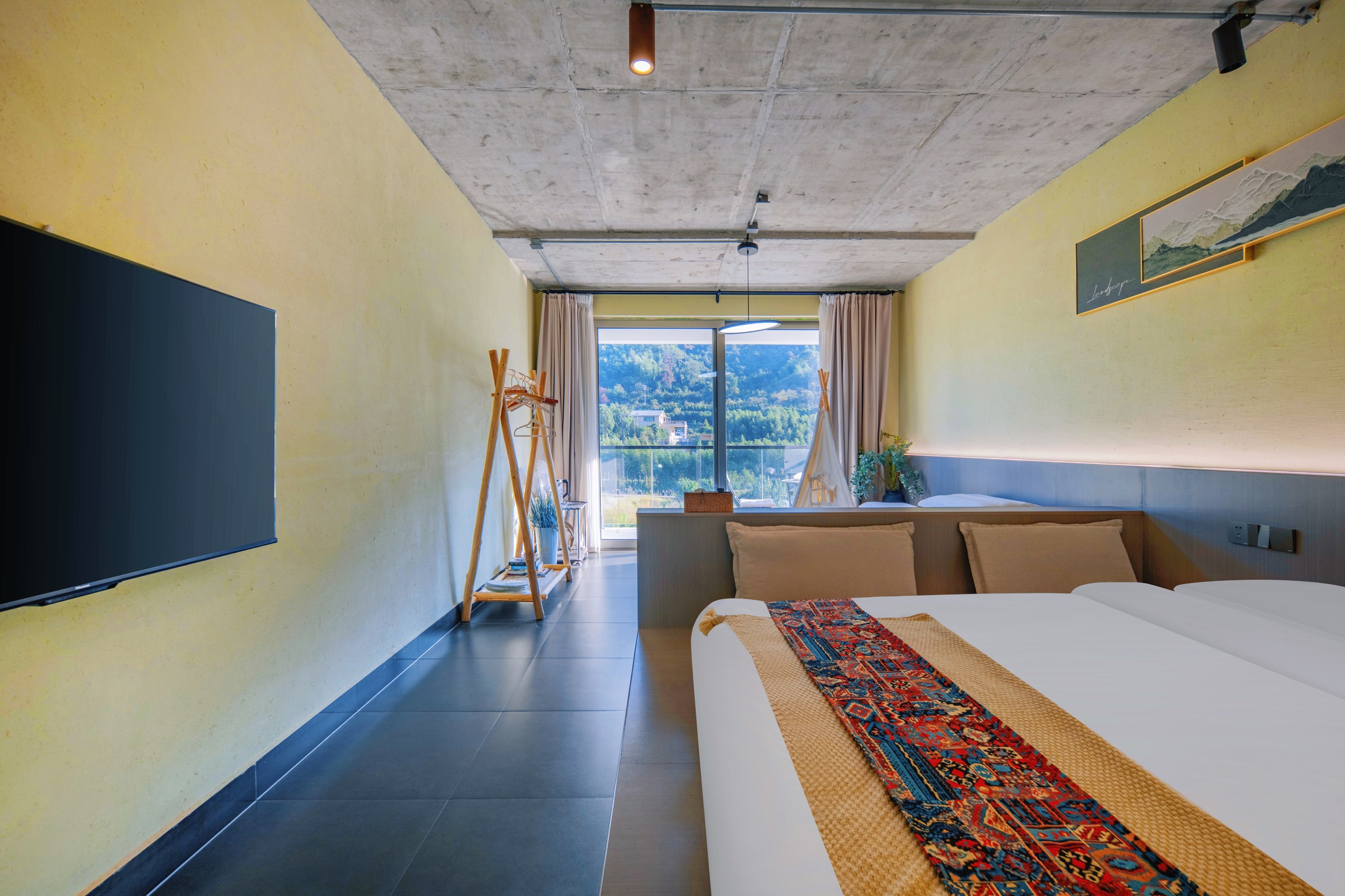 露台山景.双床亲子房