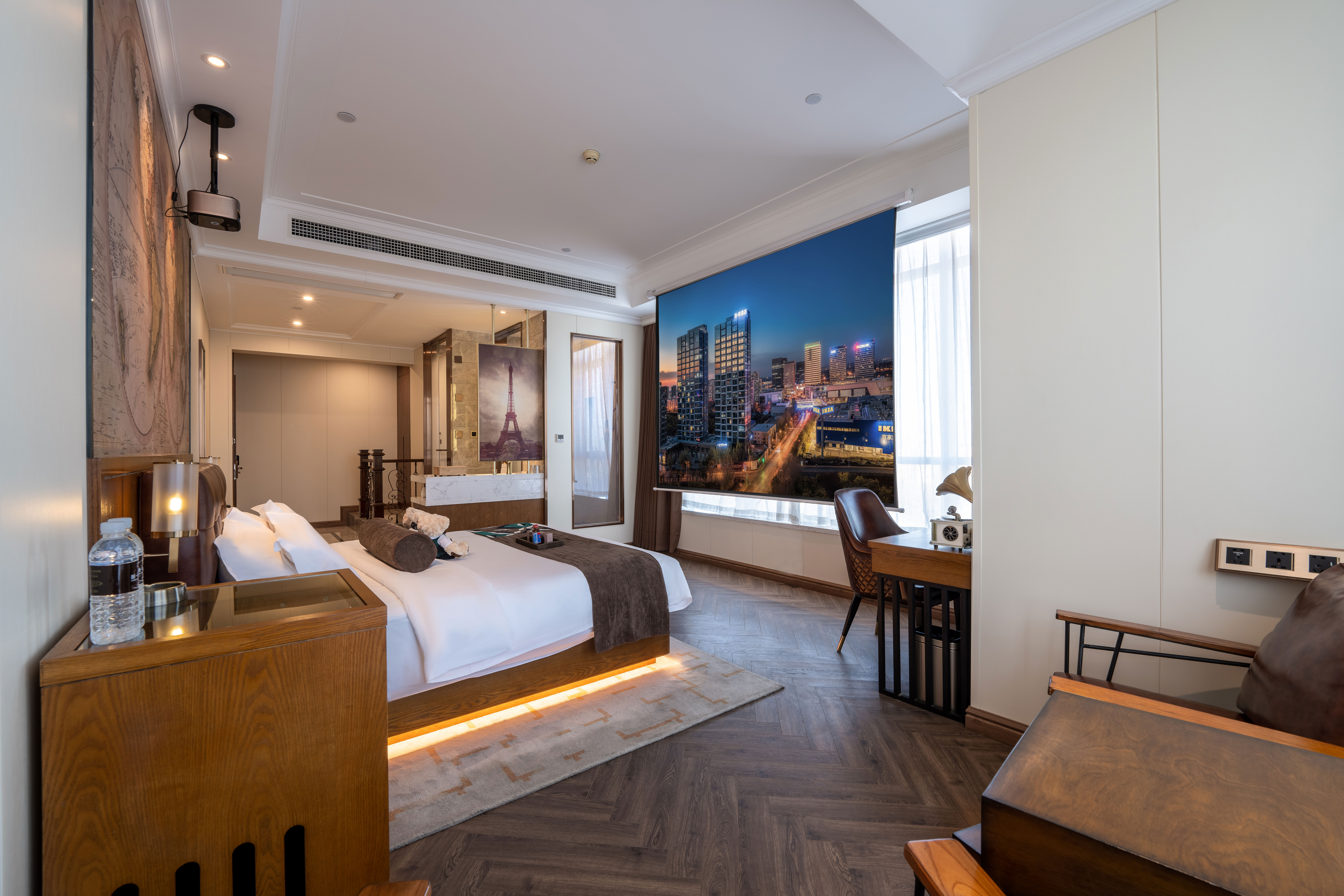 极光巨幕景观套房（可投屏电视）