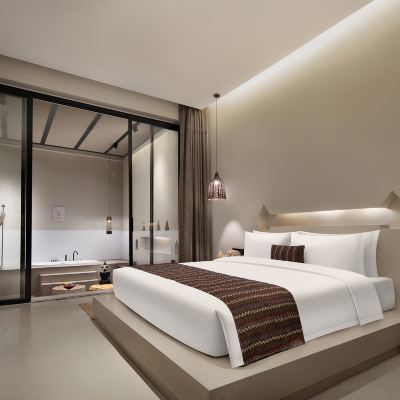 星空庭院浴缸大床房【親膚浴袍+私享星空浴缸】 長沙覓隱酒店優惠