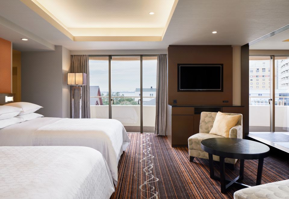 日式套房（6張床，直達俱樂部休息室，帶陽臺）