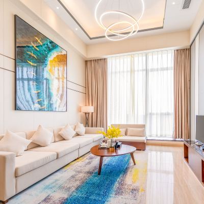 LOFT複式｜雙床套房（高空夜景+親膚床品+深睡床墊） 朋來澳斯特公寓（陽江高鐵站金融中心店）優惠