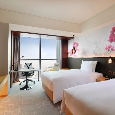 景觀雙床房 珠海橫琴希爾頓花園酒店優惠