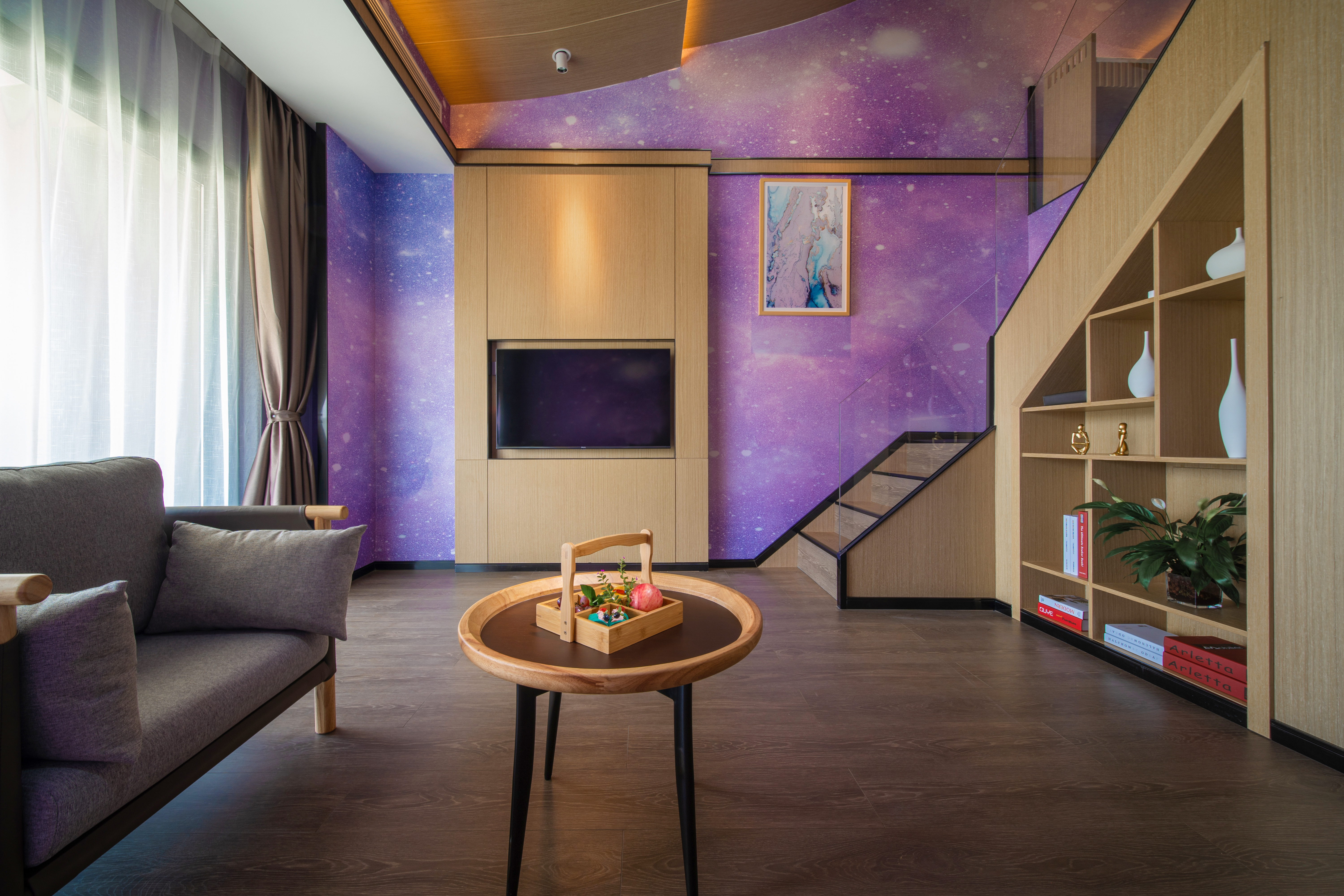 Loft?星空阳台大床房『270°观景阳台+休闲沙发』