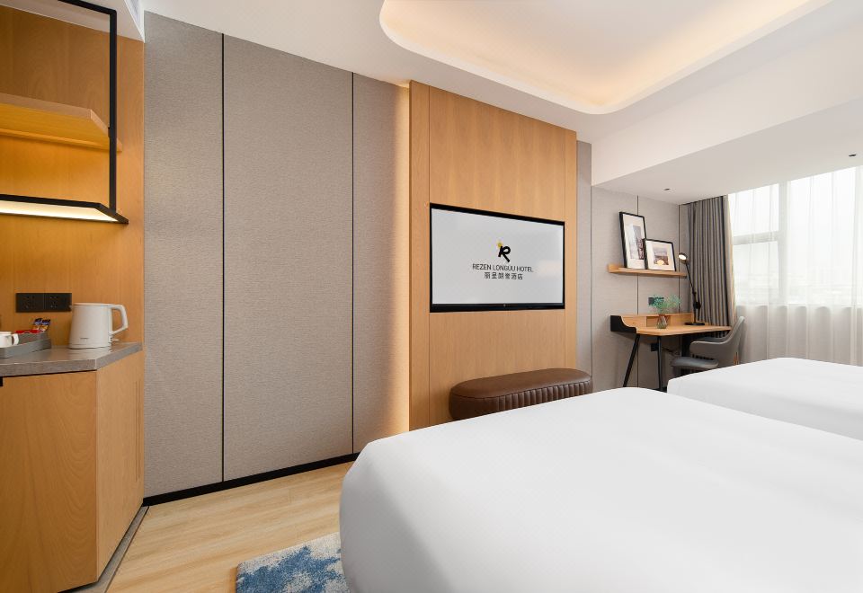 羊城印象轻奢双床房（广州塔景+静谧空间+迷你冰箱）