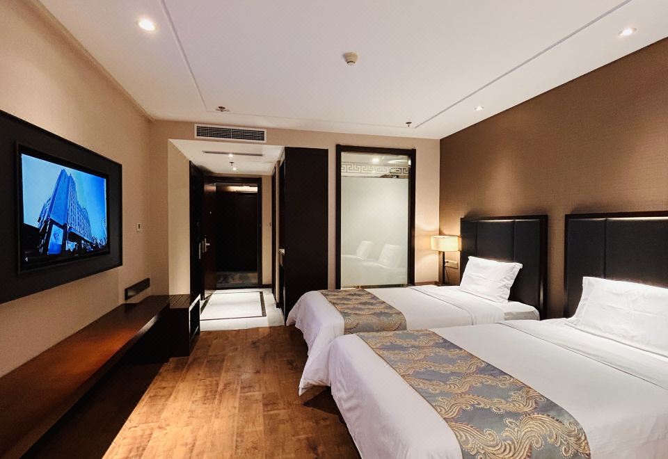 良朋精品双床房（小冰箱+中式茶具+多款枕头）