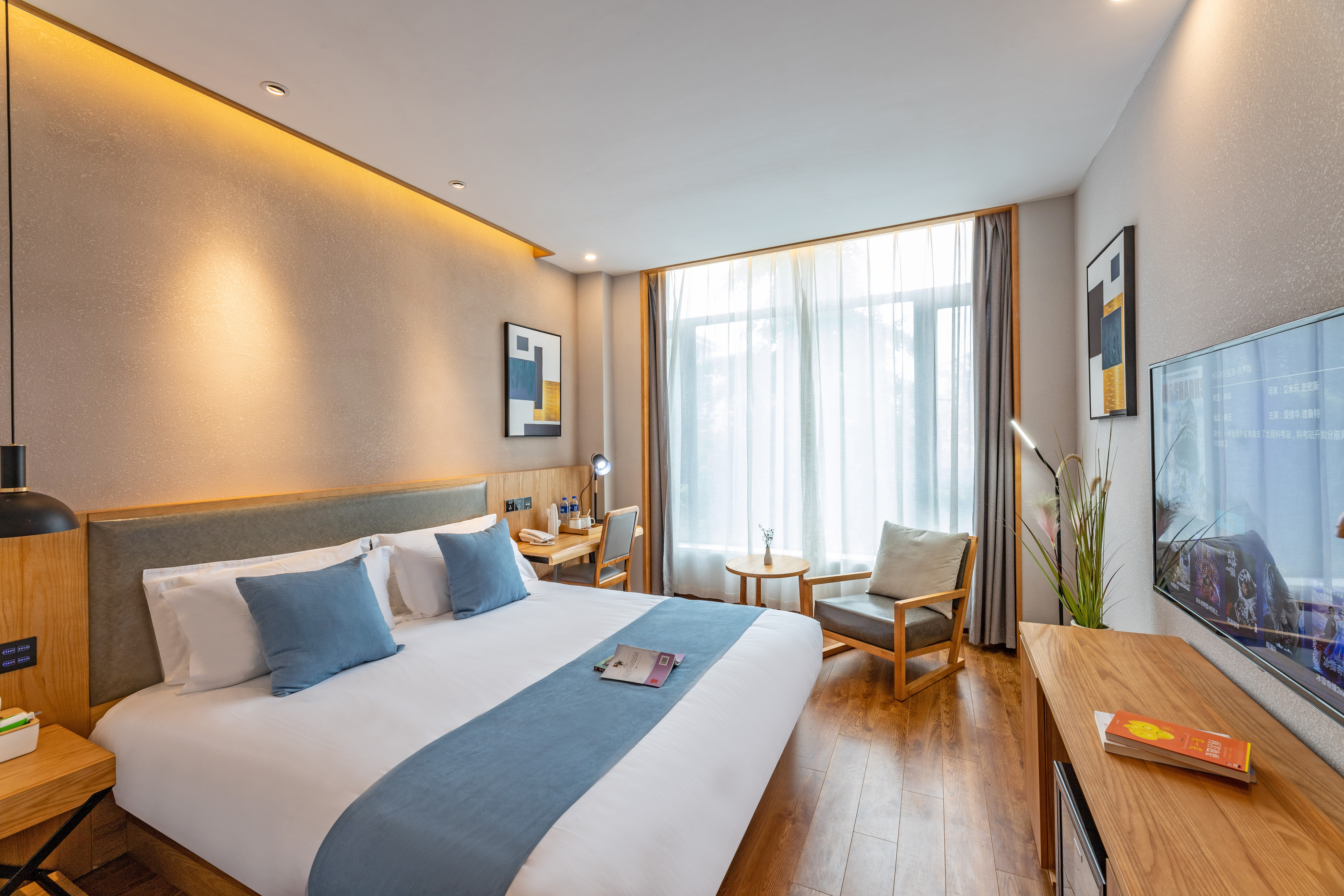 雅致大床房（落地大窗+投屏电视+阿道夫洗护套装）