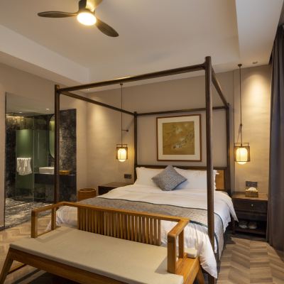 温泉泡池大床房 台山倮泉塢温泉別墅優惠