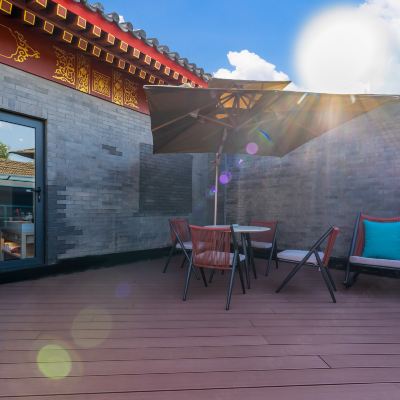 鐘鼓庭院大床房（智能客控+智能馬桶+獨立露台） 後海里院飯店（北京恭王府南鑼鼓巷店）優惠