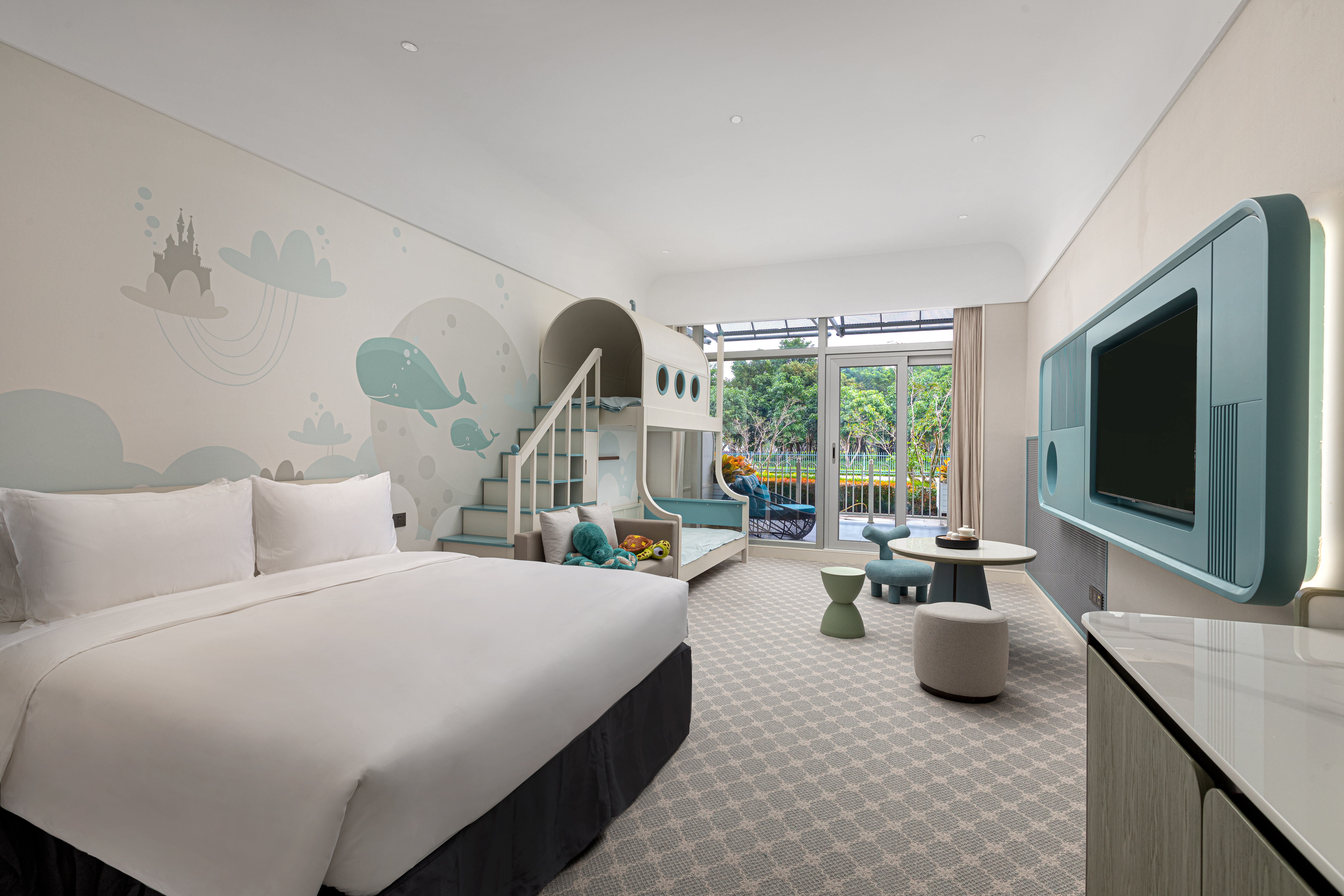 豪华主题亲子房（私家庭院）