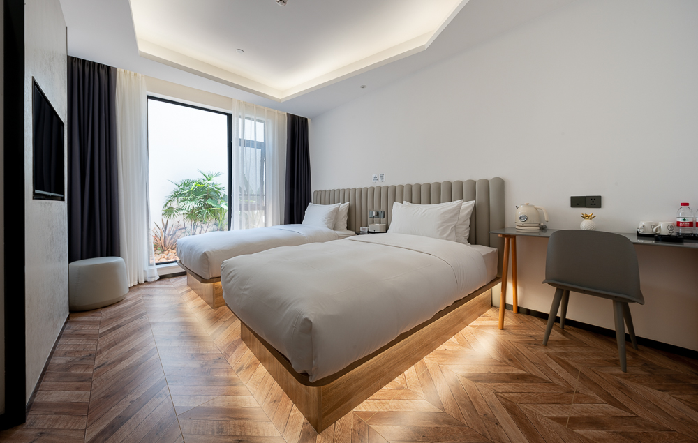 暢享雙床房-金可兒床墊+以色列AHAVA精粹洗護