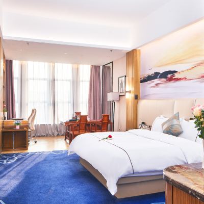 商務大床房（全智能語音控制+紅木茶桌） 財富現代國際飯店（東莞寮步萬潤廣場店）優惠