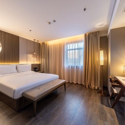 大床房【智能客控+絲漣床墊+MINI吧】 桔子水晶西安大雁塔大唐不夜城飯店優惠