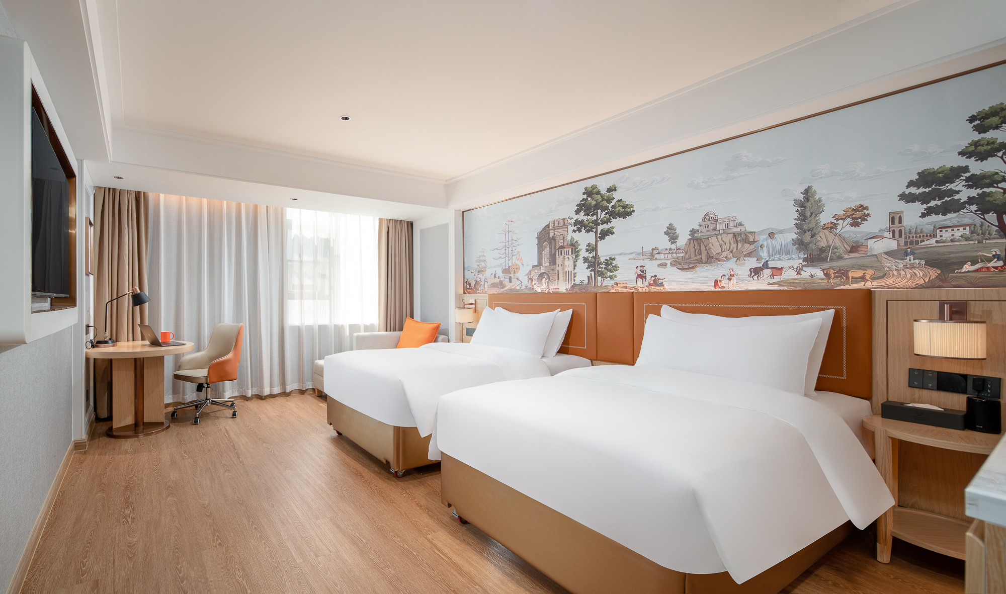 商务双床房（休闲沙发+ 深度好眠+智能客控）