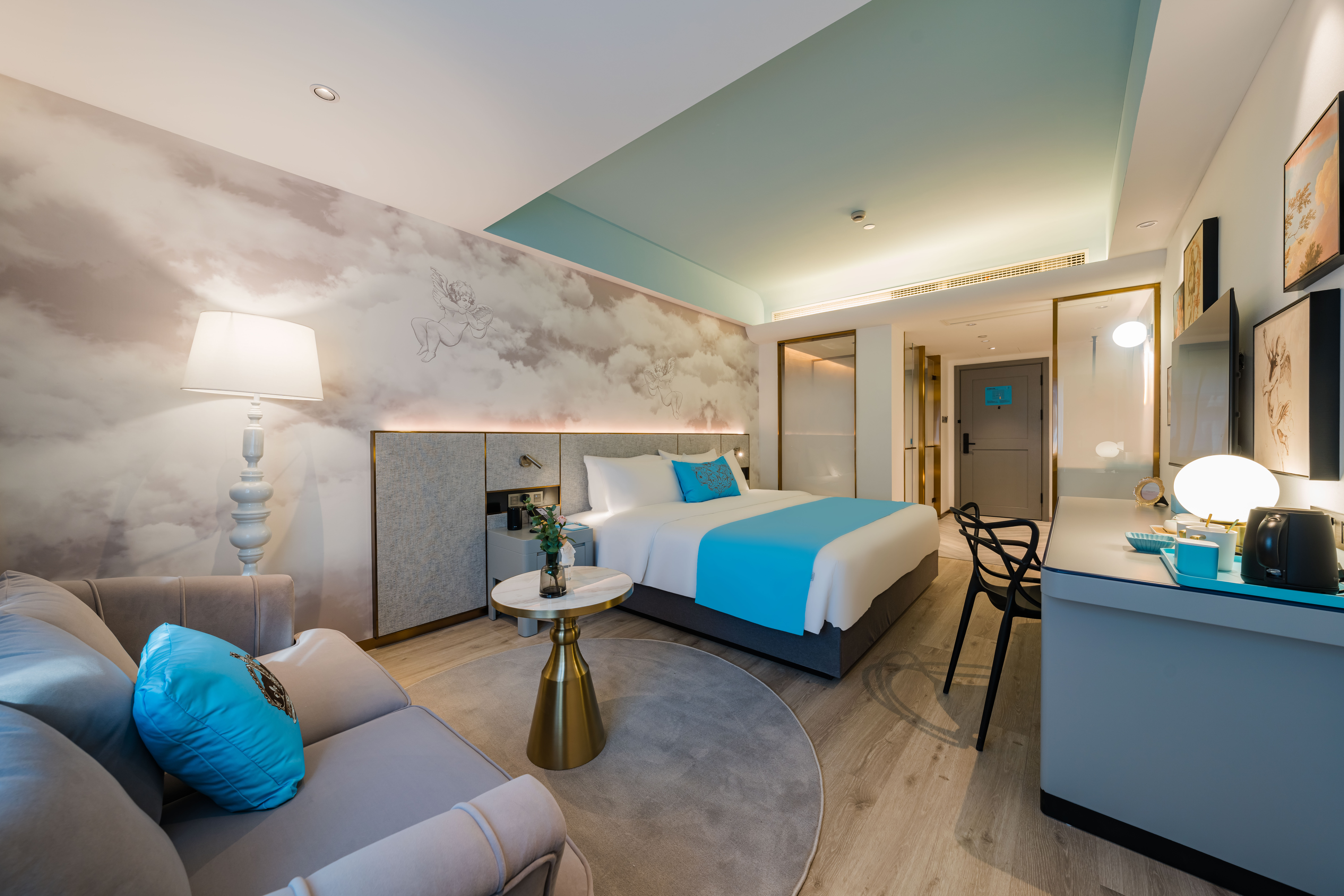 特色主题房（特色风格+金可儿睡眠床垫+全屋智控+冰箱）